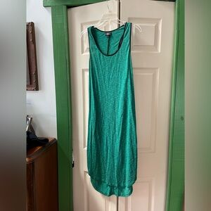 Green Textured Fabric Dress